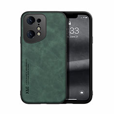 Coque Luxe Cuir Housse Etui DY1 pour Oppo Find X5 5G Vert