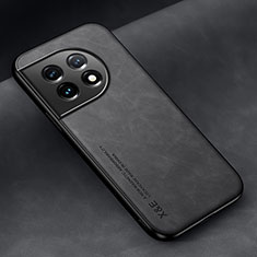 Coque Luxe Cuir Housse Etui DY2 pour OnePlus 11 5G Noir