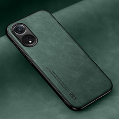 Coque Luxe Cuir Housse Etui DY2 pour Oppo A38 Vert