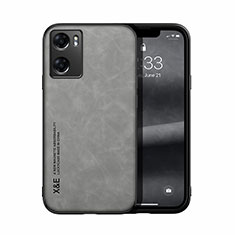 Coque Luxe Cuir Housse Etui DY2 pour Oppo A77 4G Gris