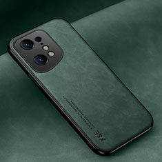 Coque Luxe Cuir Housse Etui DY2 pour Oppo Find X5 5G Vert