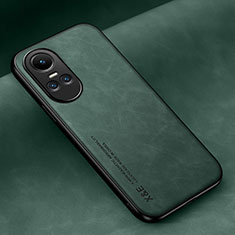 Coque Luxe Cuir Housse Etui DY2 pour Oppo Reno10 5G Vert