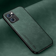 Coque Luxe Cuir Housse Etui DY2 pour Oppo Reno7 5G Vert