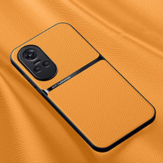 Coque Luxe Cuir Housse Etui DY3 pour Oppo Reno10 5G Orange