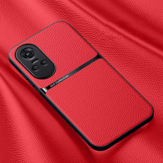 Coque Luxe Cuir Housse Etui DY3 pour Oppo Reno10 5G Rouge