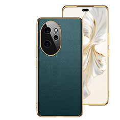 Coque Luxe Cuir Housse Etui GS1 pour Huawei Honor 100 Pro 5G Vert