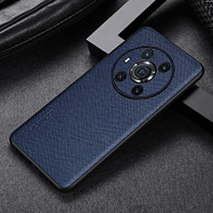 Coque Luxe Cuir Housse Etui GS1 pour Huawei Honor Magic3 5G Bleu