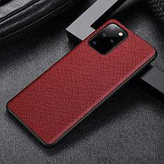 Coque Luxe Cuir Housse Etui GS1 pour Samsung Galaxy S20 Rouge