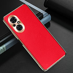 Coque Luxe Cuir Housse Etui GS3 pour Huawei Honor 50 SE 5G Rouge