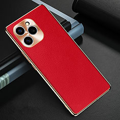 Coque Luxe Cuir Housse Etui GS3 pour Huawei Honor 60 SE 5G Rouge
