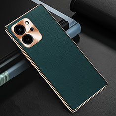 Coque Luxe Cuir Housse Etui GS3 pour Huawei Honor 80 SE 5G Vert