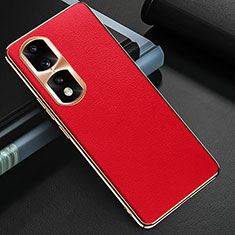 Coque Luxe Cuir Housse Etui GS3 pour Huawei Honor 90 Pro 5G Rouge