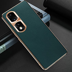 Coque Luxe Cuir Housse Etui GS3 pour Huawei Honor 90 Pro 5G Vert