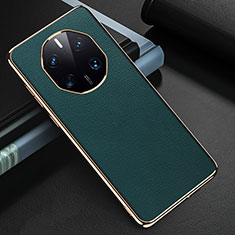 Coque Luxe Cuir Housse Etui GS3 pour Huawei Mate 50 RS Vert