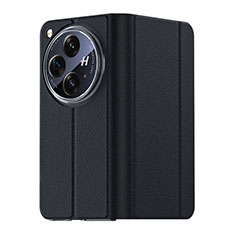 Coque Luxe Cuir Housse Etui GS3 pour OnePlus Open 5G Noir