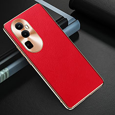 Coque Luxe Cuir Housse Etui GS3 pour Oppo Reno10 Pro+ Plus 5G Rouge