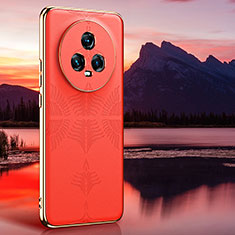 Coque Luxe Cuir Housse Etui GS4 pour Huawei Honor Magic5 5G Orange