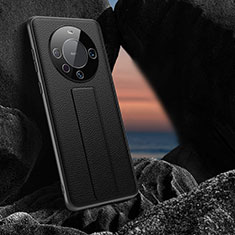 Coque Luxe Cuir Housse Etui GS4 pour Huawei Mate 60 Pro+ Plus Noir