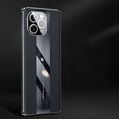 Coque Luxe Cuir Housse Etui JB1 pour Huawei Honor 60 SE 5G Noir
