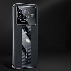 Coque Luxe Cuir Housse Etui JB1 pour Vivo X80 5G Noir
