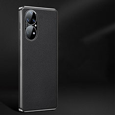 Coque Luxe Cuir Housse Etui JB2 pour Huawei P50 Pro Noir