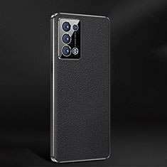 Coque Luxe Cuir Housse Etui JB2 pour Oppo Reno6 Pro 5G Noir