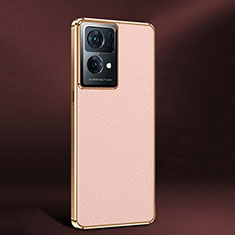Coque Luxe Cuir Housse Etui JB2 pour Oppo Reno7 Pro 5G Rose
