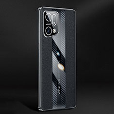Coque Luxe Cuir Housse Etui JB3 pour Oppo Find X5 Pro 5G Noir