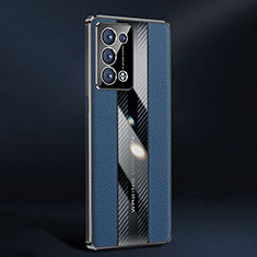 Coque Luxe Cuir Housse Etui JB3 pour Oppo Reno6 Pro 5G Bleu