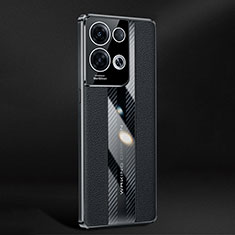 Coque Luxe Cuir Housse Etui JB3 pour Oppo Reno8 Pro 5G Noir