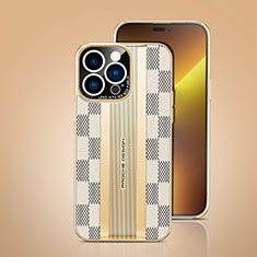 Coque Luxe Cuir Housse Etui JB4 pour Apple iPhone 14 Pro Blanc