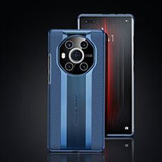 Coque Luxe Cuir Housse Etui JB6 pour Huawei Honor Magic3 5G Bleu