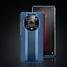 Coque Luxe Cuir Housse Etui JB6 pour Huawei Honor Magic4 Pro 5G Bleu