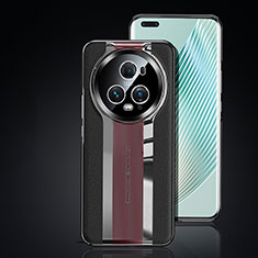 Coque Luxe Cuir Housse Etui JB6 pour Huawei Honor Magic5 Pro 5G Noir