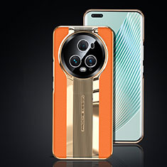 Coque Luxe Cuir Housse Etui JB6 pour Huawei Honor Magic5 Pro 5G Orange