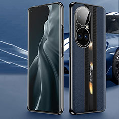 Coque Luxe Cuir Housse Etui JB7 pour Huawei P50 Pro Bleu