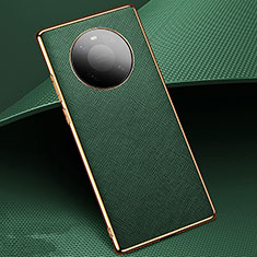 Coque Luxe Cuir Housse Etui K02 pour Huawei Mate 40E Pro 4G Vert