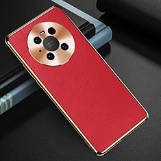Coque Luxe Cuir Housse Etui K03 pour Huawei Mate 40E 4G Rouge