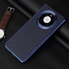 Coque Luxe Cuir Housse Etui K06 pour Huawei Mate 40 Pro Bleu