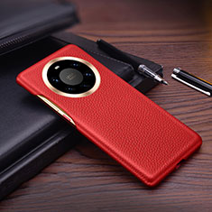 Coque Luxe Cuir Housse Etui L01 pour Huawei Mate 40 Pro+ Plus Rouge