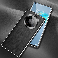 Coque Luxe Cuir Housse Etui L02 pour Huawei Mate 40E 4G Noir