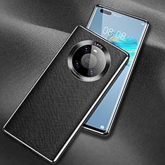 Coque Luxe Cuir Housse Etui L03 pour Huawei Mate 40 Pro Noir
