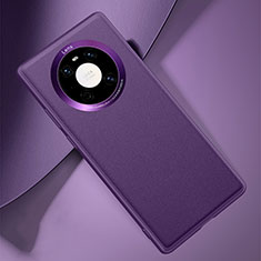 Coque Luxe Cuir Housse Etui L03 pour Huawei Mate 40E 4G Violet