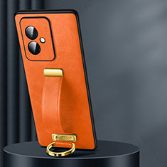 Coque Luxe Cuir Housse Etui LD1 pour Huawei Honor 100 5G Orange