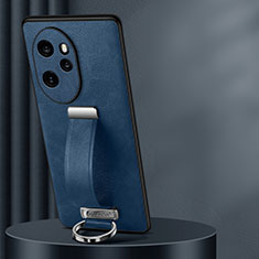 Coque Luxe Cuir Housse Etui LD1 pour Huawei Honor 100 Pro 5G Bleu