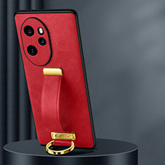 Coque Luxe Cuir Housse Etui LD1 pour Huawei Honor 100 Pro 5G Rouge