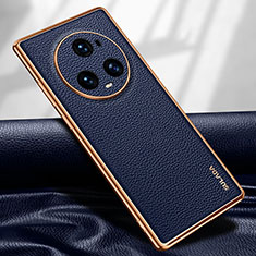 Coque Luxe Cuir Housse Etui LD1 pour Huawei Honor Magic5 Pro 5G Bleu