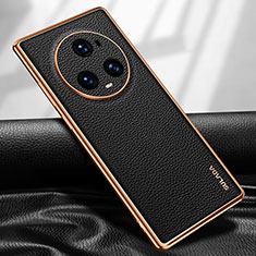 Coque Luxe Cuir Housse Etui LD1 pour Huawei Honor Magic5 Pro 5G Noir