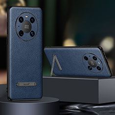 Coque Luxe Cuir Housse Etui LD1 pour Huawei Mate 40 Pro Bleu