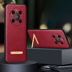 Coque Luxe Cuir Housse Etui LD1 pour Huawei Mate 40 Pro Rouge